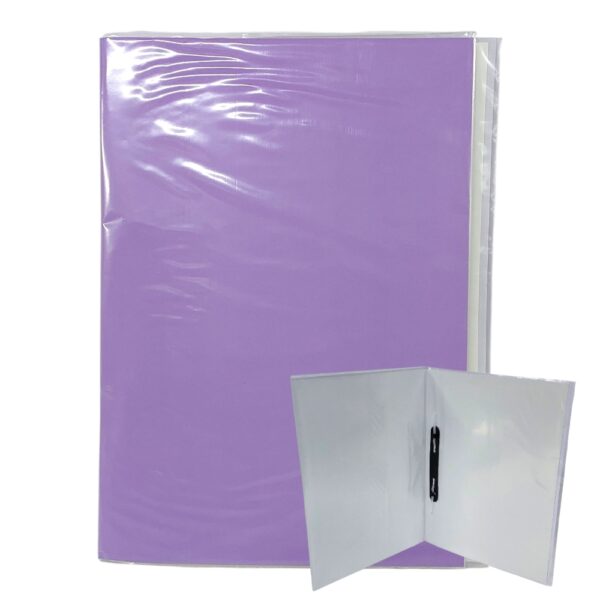CARPETA CON ACCOCLIP MORADO