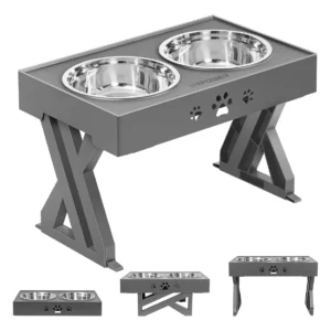 Comedero Bebedero Ajustable Para Mascota - Imagen 4