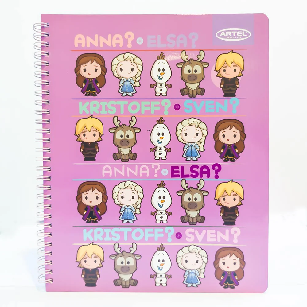 CUADERNO UNIVERSITARIO ARTEL 7M FROZEN KAWAI - Imagen 1