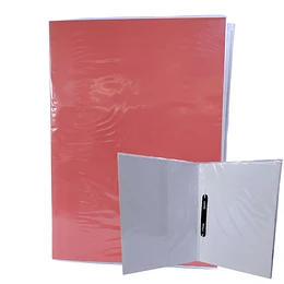 CARPETA CON ACCOCLIP ROJA