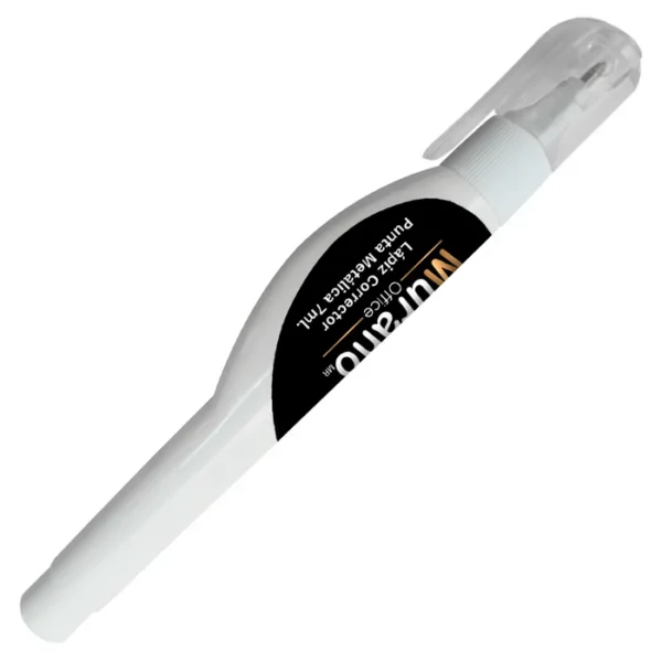 Corrector Liquido Lapiz Punta Metalica Blanco Murano