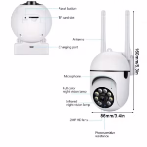 Cámara Ip Seguridad Wifi 360 - Imagen 2