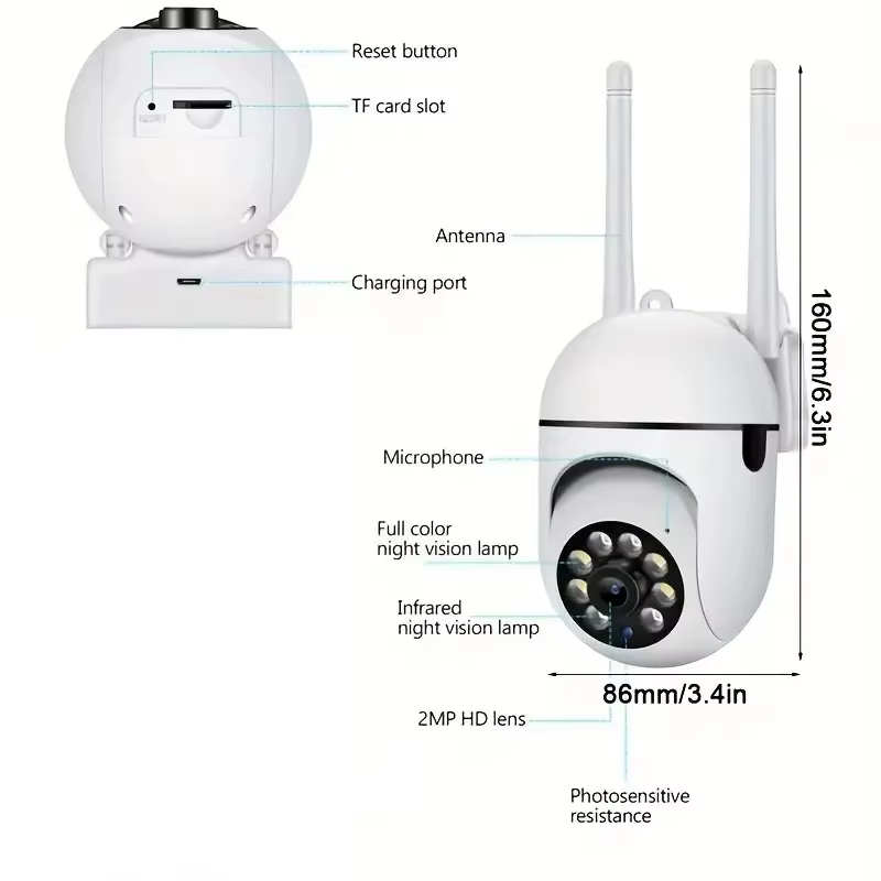 Cámara Ip Seguridad Wifi 360 - Imagen 2