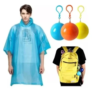 Capa De Lluvia Con Llavero Portátil - Imagen 2