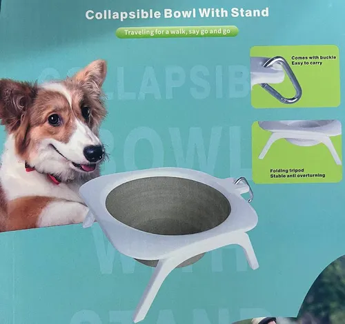 Tazón Para Perro Plegable Viajero