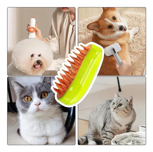 Cepillo Vapor Multifuncional De Mascota