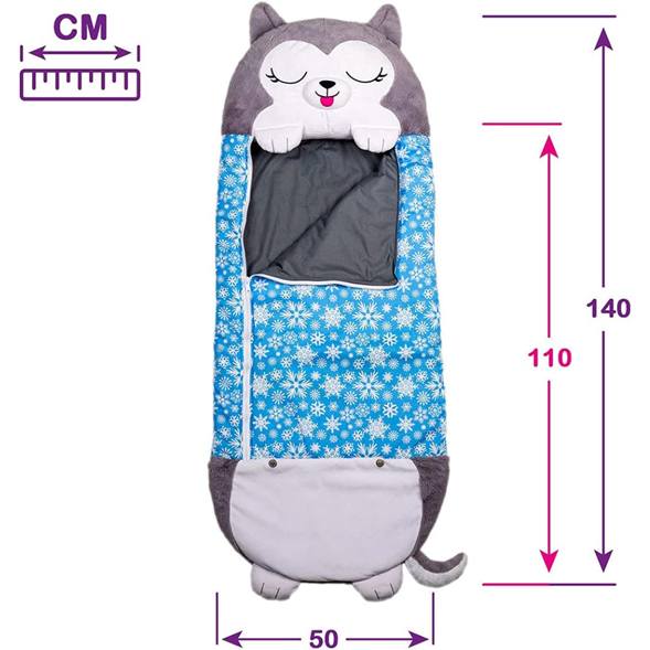 Saco De Dormir 2 En 1 Diseño Lobo