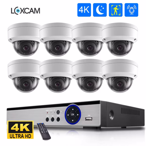 Pack 8 Cámaras Seguridad Visión Nocturna
