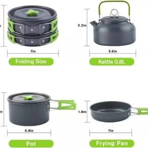 Set Ollas Outdoor Camping Cocinilla Uten - Imagen 2