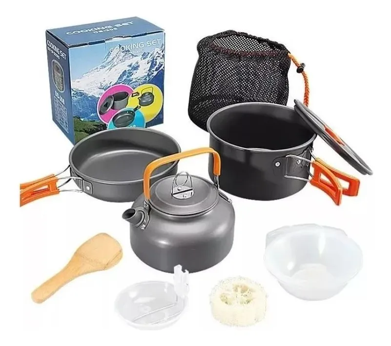 Set Ollas Outdoor Camping Cocinilla Uten - Imagen 1