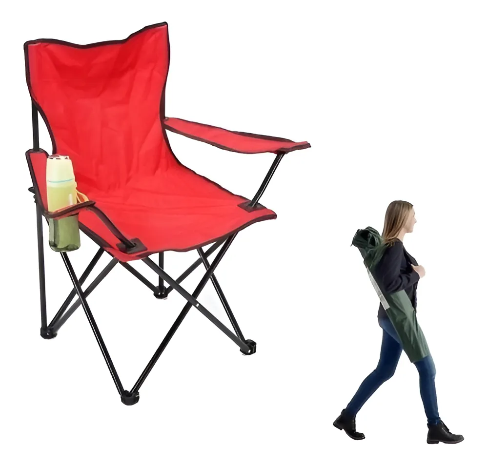 Silla Plegable De Playa Camping Pesca - Imagen 2