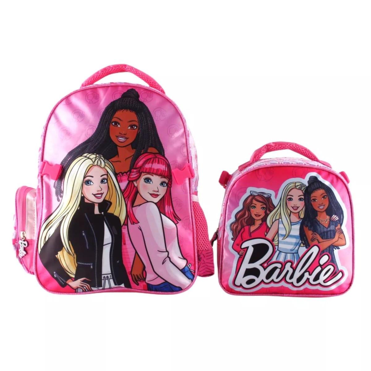 SET SATIN MOCHILA CON LONCHERA BARBIE 14'' - Imagen 1