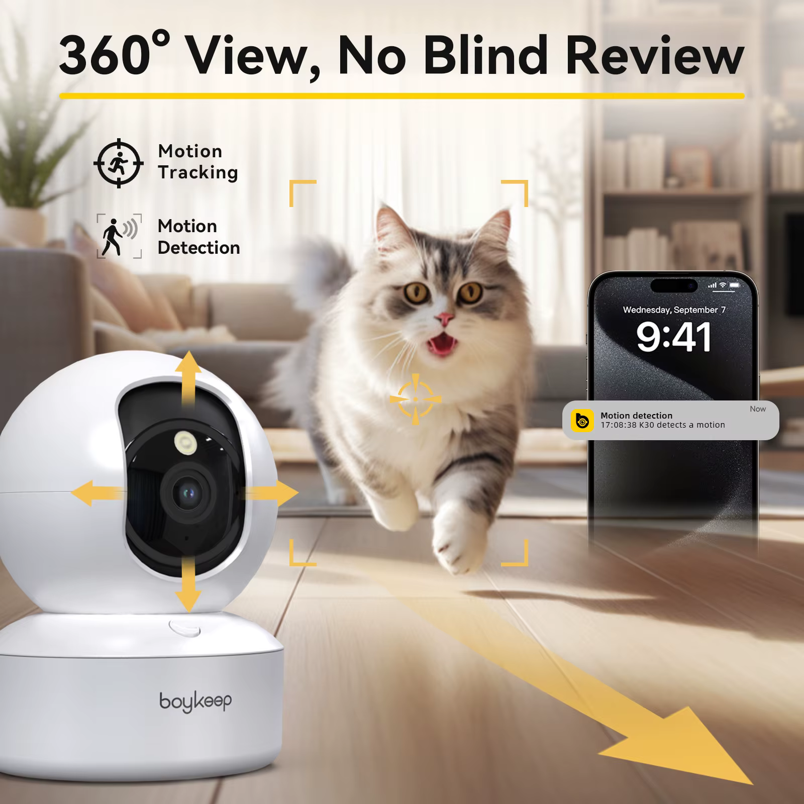 Cámara De Seguridad Ip Wifi 360 - Imagen 3