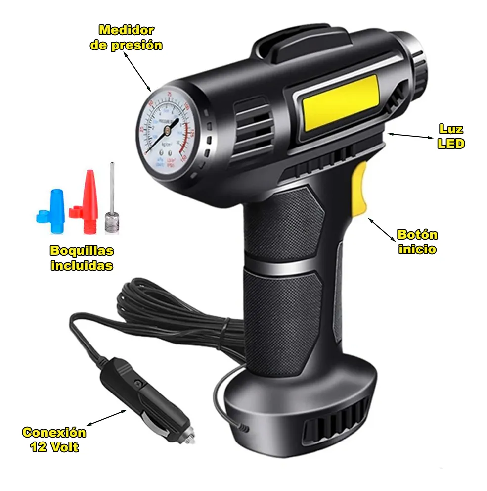 Compresor Digital Inflador De Aire - Imagen 1