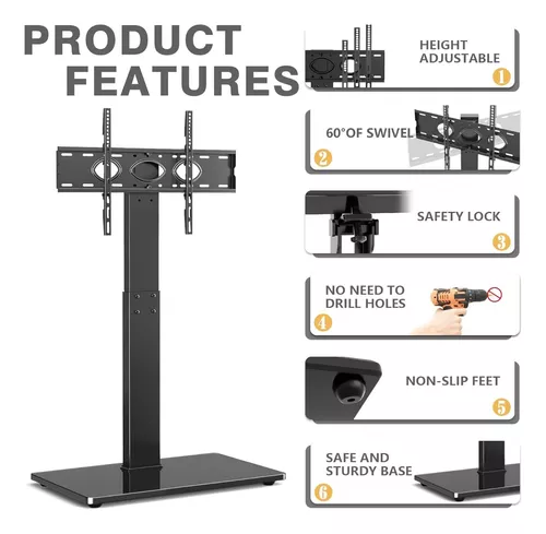 Soporte Pedestal Base Tv Lcd Led 37 A 80