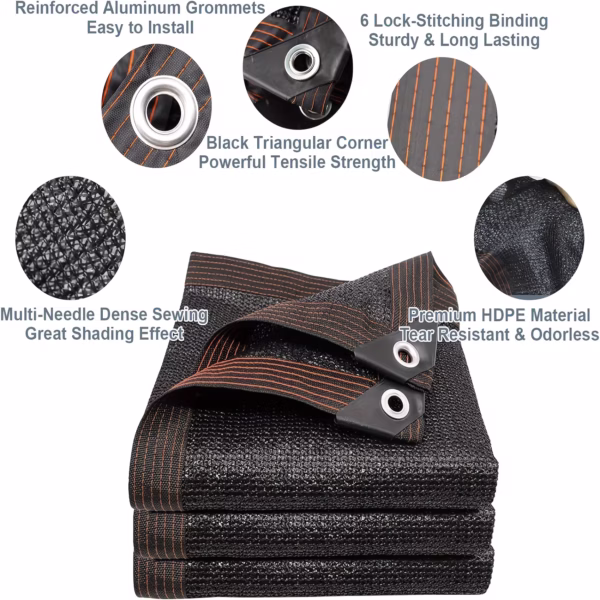 Verano Malla Sombra 2x3 Negro Viernes