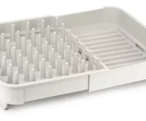 Escurridor Para Utensilios De Cocina Begonia De Plástico Gris-Blanco - Imagen 2