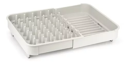 Escurridor Para Utensilios De Cocina Begonia De Plástico Gris-Blanco