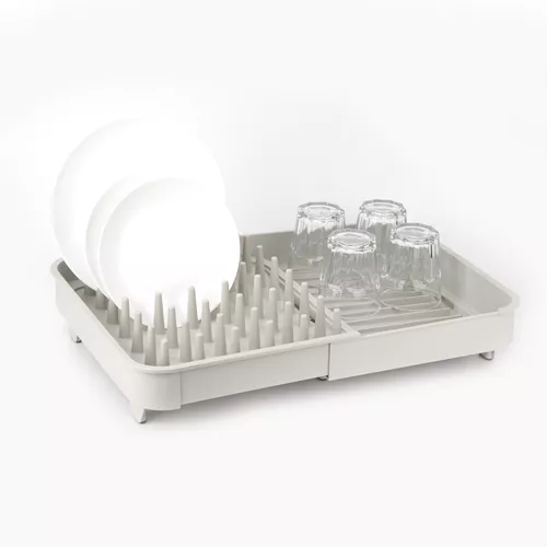 Escurridor Para Utensilios De Cocina Begonia De Plástico Gris-Blanco