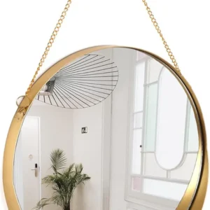Espejo de pared pequeño redondo decorativo de 12 pulgadas - Imagen 2