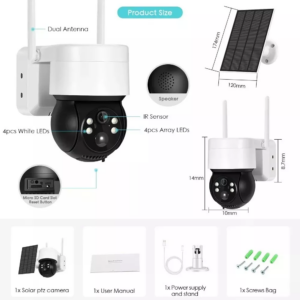 Camara Exterior Solar Ip Wifi 1080p - Imagen 2