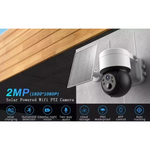 Camara Exterior Solar Ip Wifi 1080p