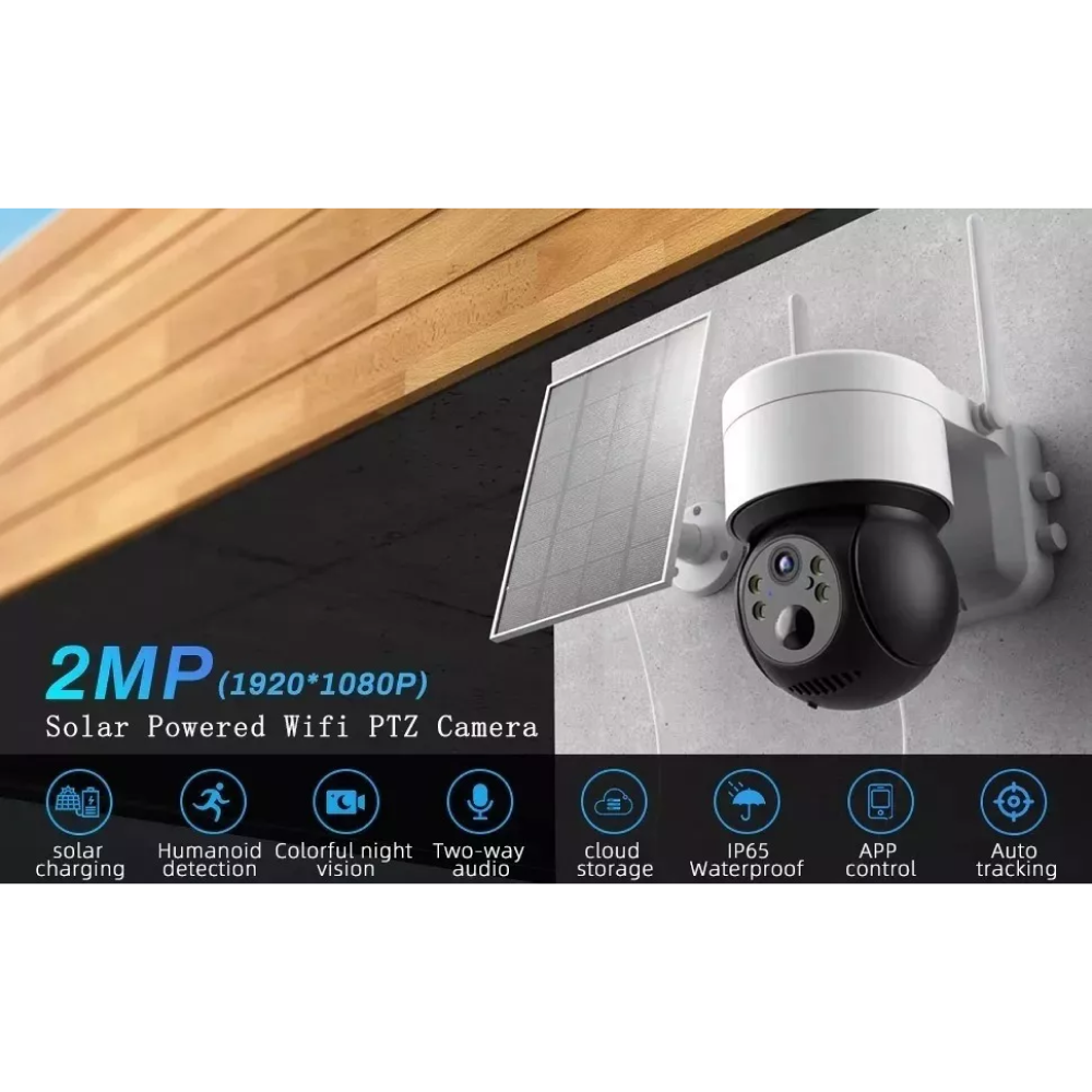 Camara Exterior Solar Ip Wifi 1080p - Imagen 3