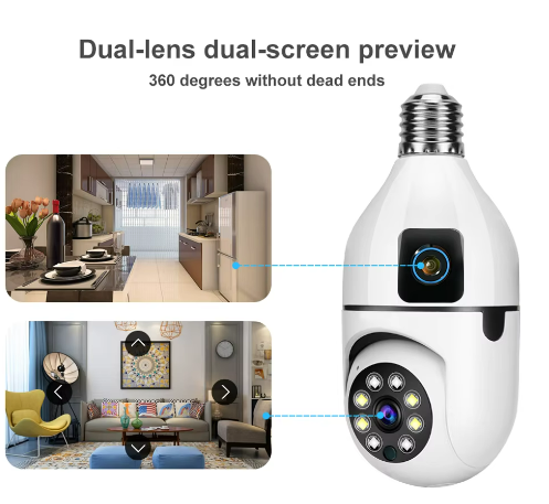 Camara Ip Doble Ampolleta