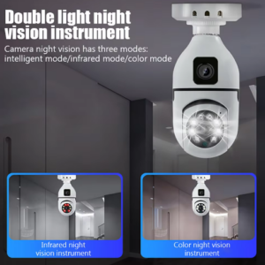 Camara Ip Doble Ampolleta - Imagen 2