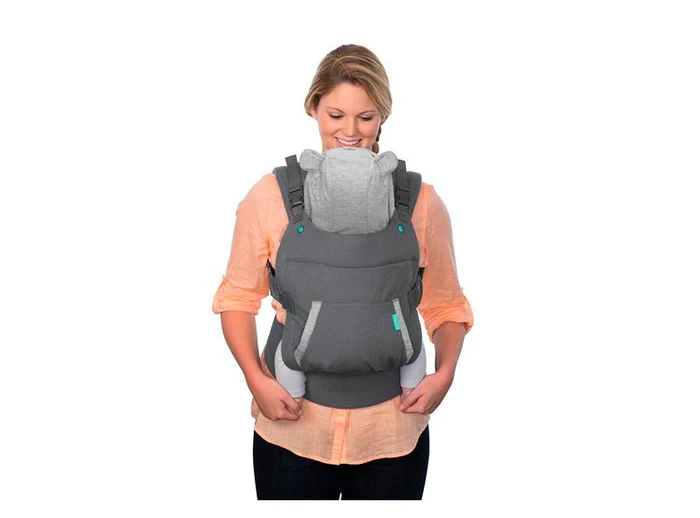 Porta Bebé Infantino Ergonómico Hoodie Carrier Grafito - Imagen 3