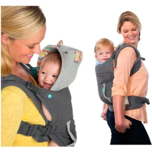 Porta Bebé Infantino Ergonómico Hoodie Carrier Grafito - Imagen 4