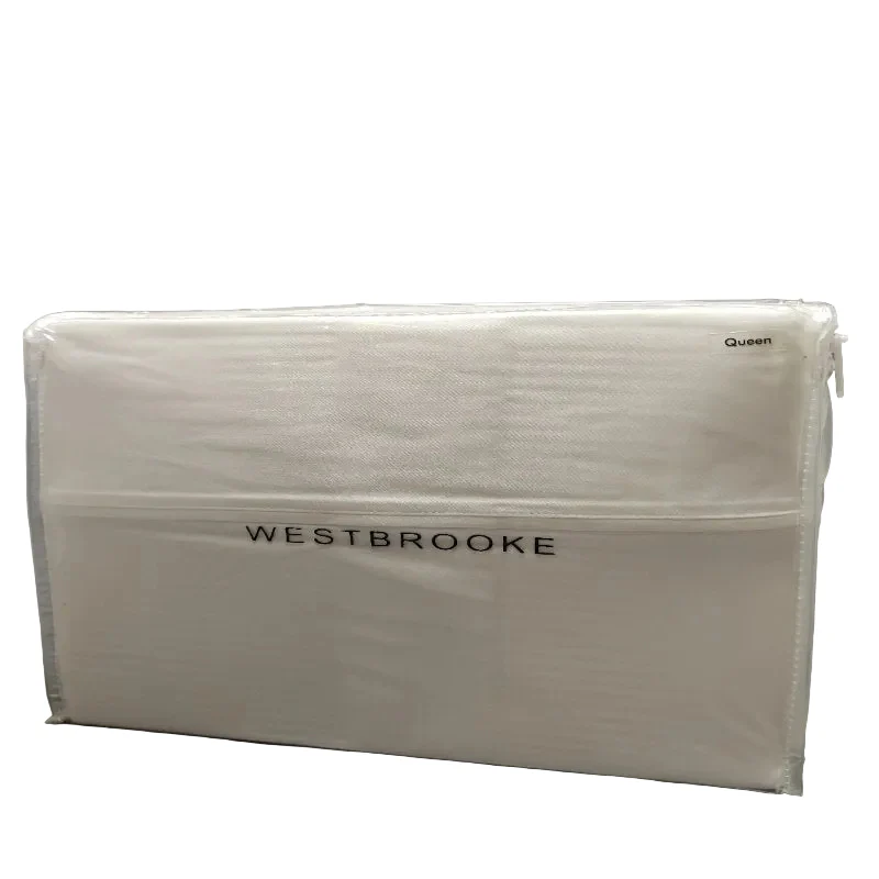 Juego De Sábanas Westbrooke Linens 500 Hilos Blanco Queen 4 - Imagen 2