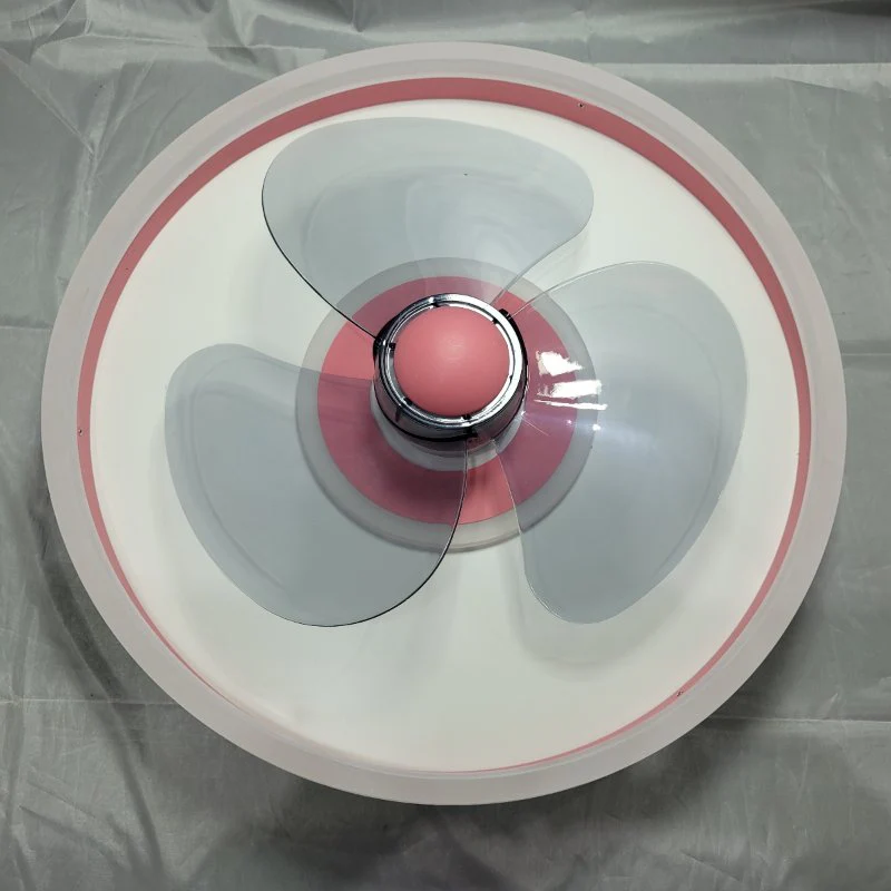Ventilador de Techo con Lampara LED 2 en 1 Control Remoto - Rosa Claro - Imagen 5