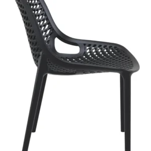 Silla de Restaurant o Terraza Exterior Air Berlín - Negra - Imagen 6