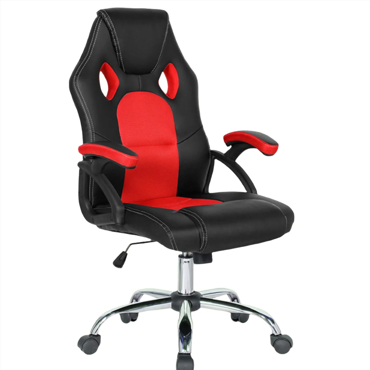 Silla Gamer Empoli Legend / Ajustable Y Reclinable / Em-3201 Rojo / Negro - Imagen 1