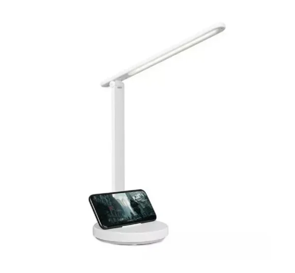 Lampara Led Táctil Y Recargable De Escritorio Sin Marca Q9 Blanco