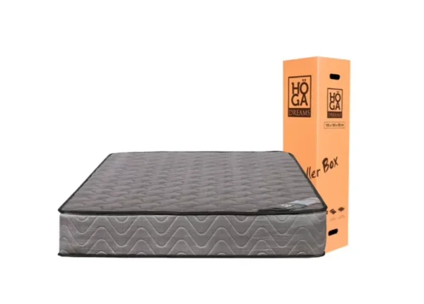 Colchón Roller Hoga Dreams Resortes Bonnell Gris 105x190x18cm 1.5 Plazas