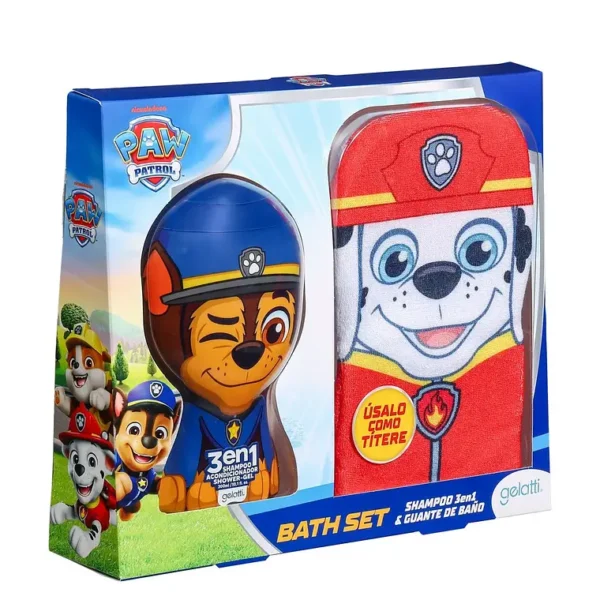 Set Shampoo 3en1 & Guante De Baño, Paw Patrol