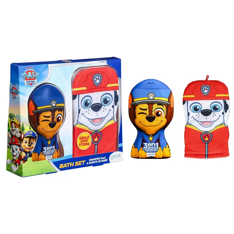 Set Shampoo 3en1 & Guante De Baño, Paw Patrol - Imagen 2