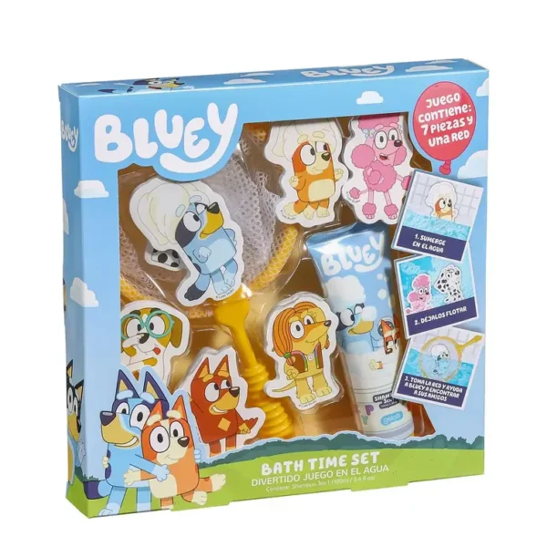 Set Shampoo 3en1 + Juego Bluey