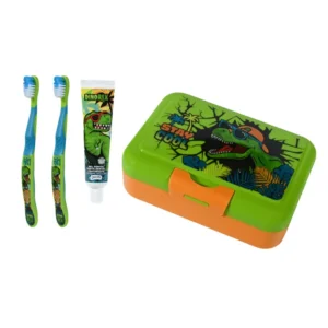 Lonchera Dino Rex Pasta de Dientes + 2 Cepillos