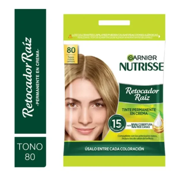 Tintura Permanente en Crema Retocador de Raíz - GARNIER 80 TONO