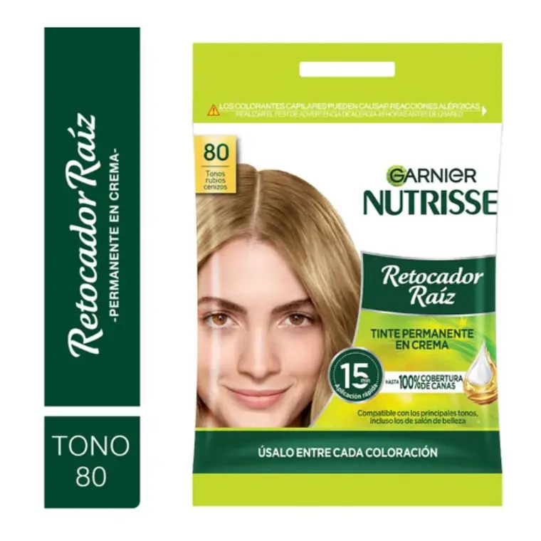 Tintura Permanente en Crema Retocador de Raíz - GARNIER 80 TONO - Imagen 1