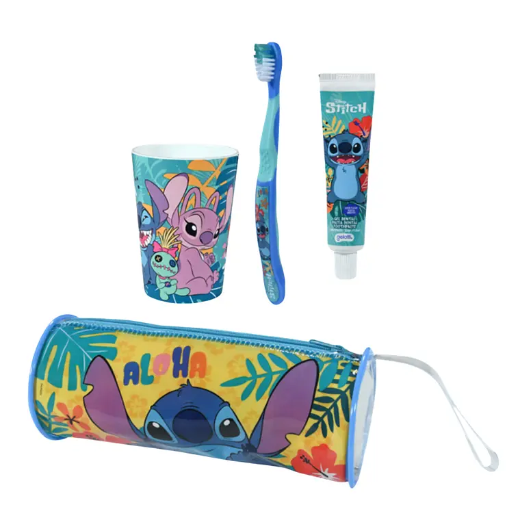 Estuche Stitch Set Pasta de Dientes 50g + Cepillo + Vaso - Imagen 1
