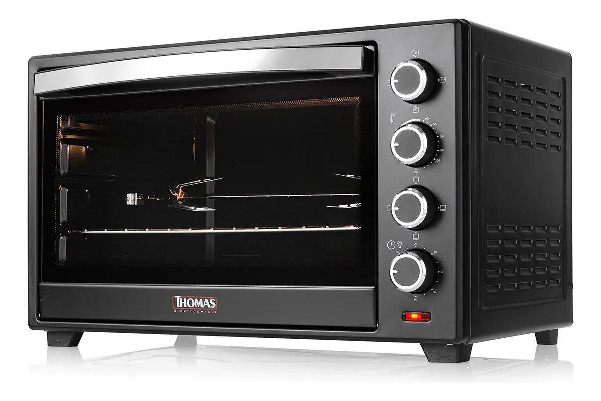 Horno Eléctrico Thomas Th-48n Negro 48 litros - Imagen 2