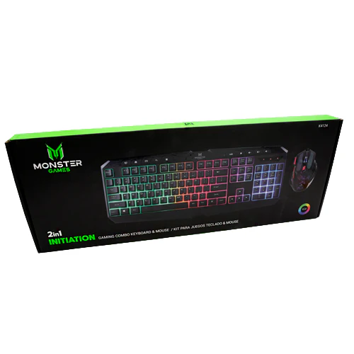 Kit Gamer Teclado + Mouse Monster Games 2 En 1 Initiation