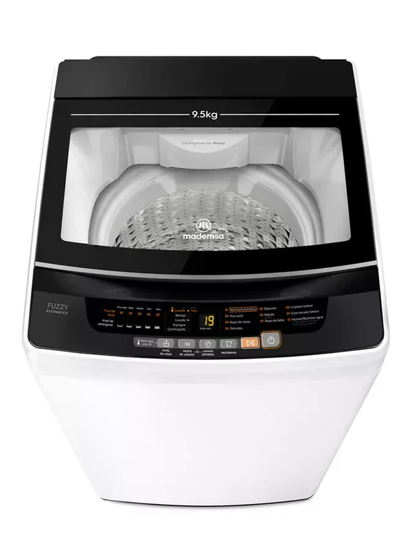 Lavadora Automática Mademsa BZG 9.5 - 9.5 Kg, Carga Superior, Color Blanco