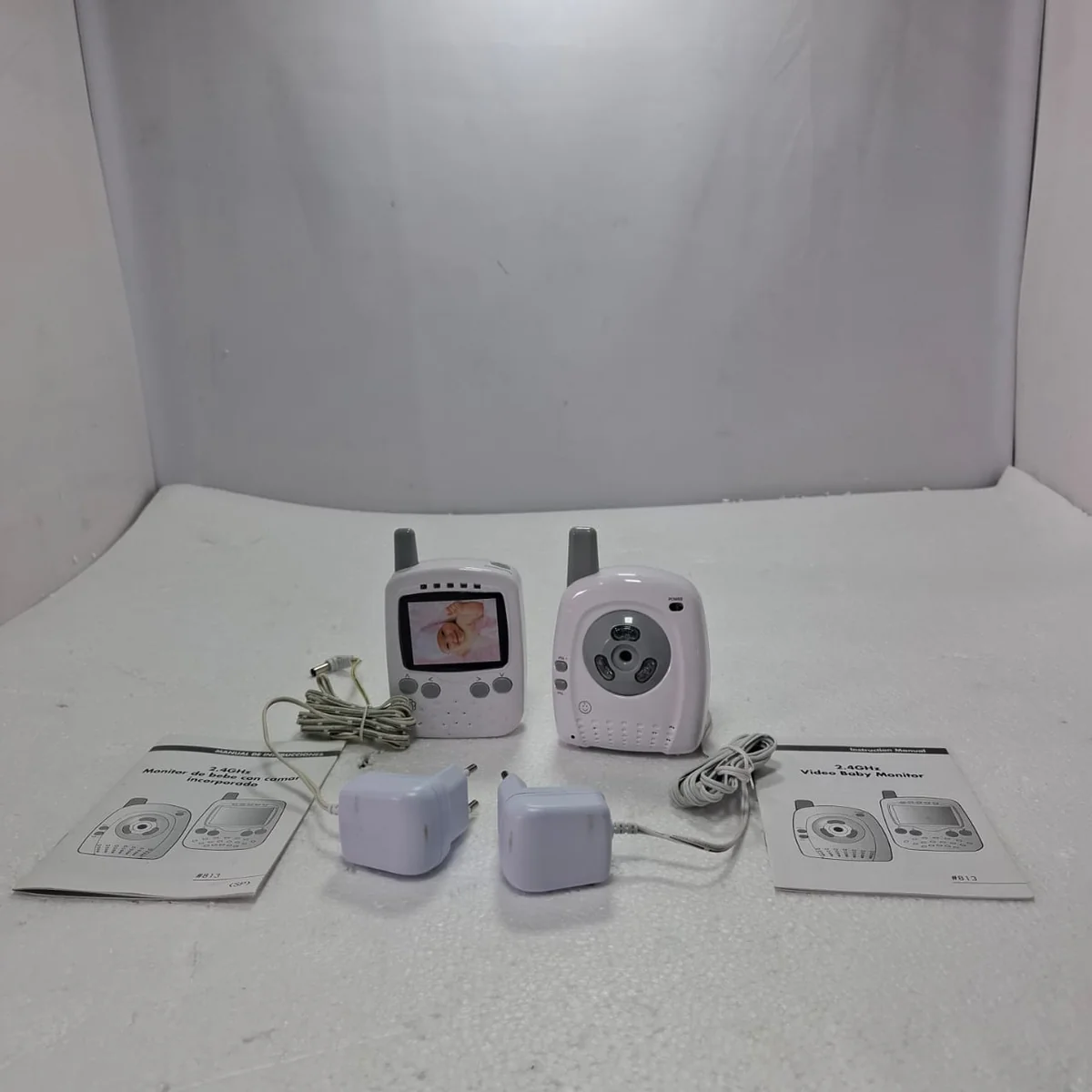 Monitor Para Bebe Bebesit Con Video 2.4 Ghz 813 Blanco - Imagen 2