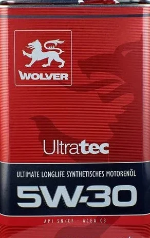 Aceite Wolver Ultratec 5W-30 Sintético – 4 Litros