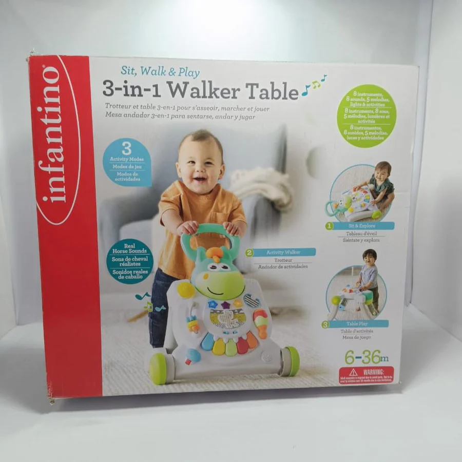 Corre Pasillo Interactivo Infantino 3 En 1 / Walker Table 6 A36 M - Imagen 6